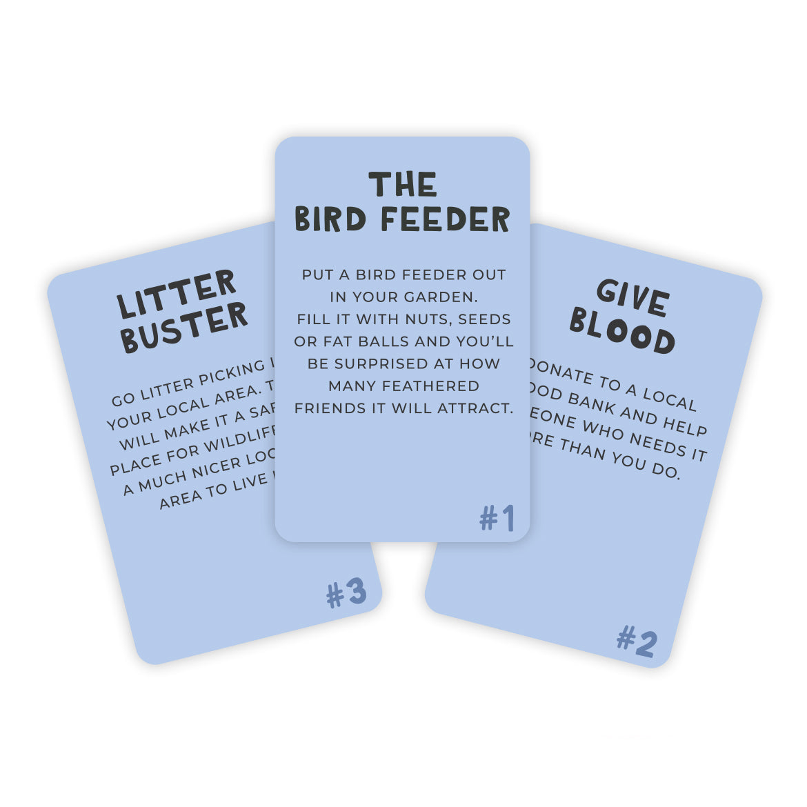 Cards "100 ways to help your community"