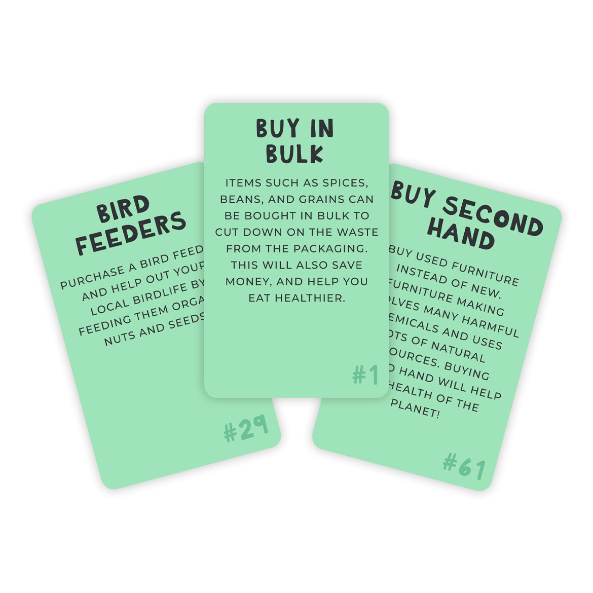 Cards "100 ways to save the Planet"